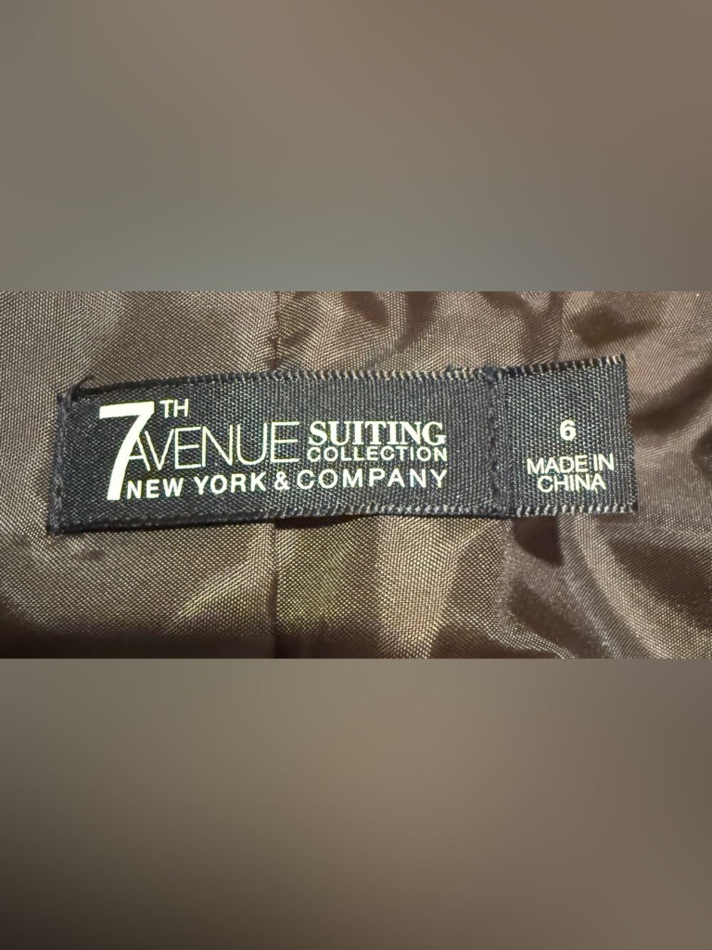 7th Avenue Brown Tweed Blazer & Skirt Suit Set - Brown - Picture 8 of 13